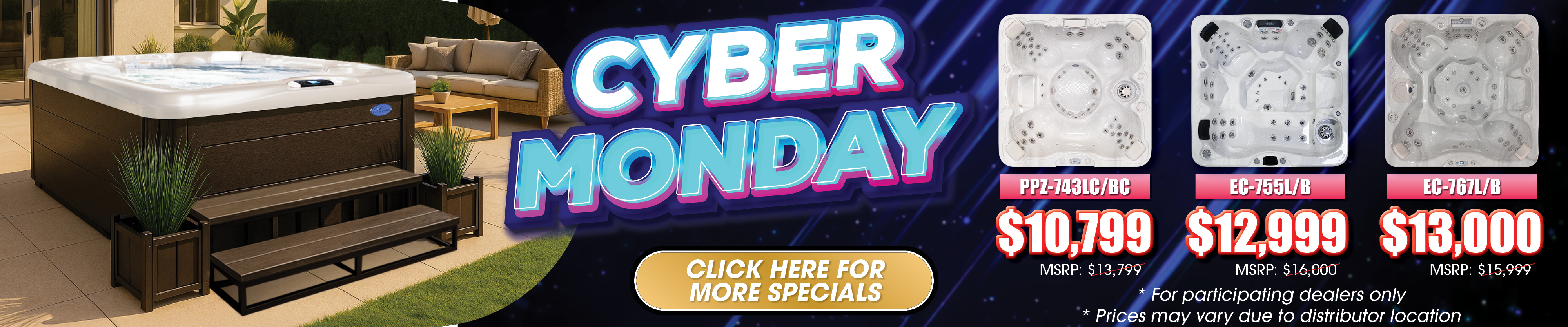 Calspas hot tub being used in a family setting - Miami